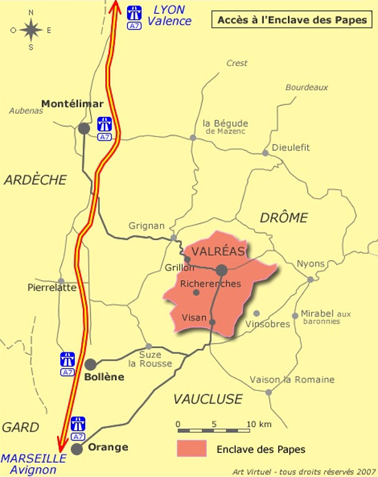plan pour se rendre Aux Ruchers de l'Enclave